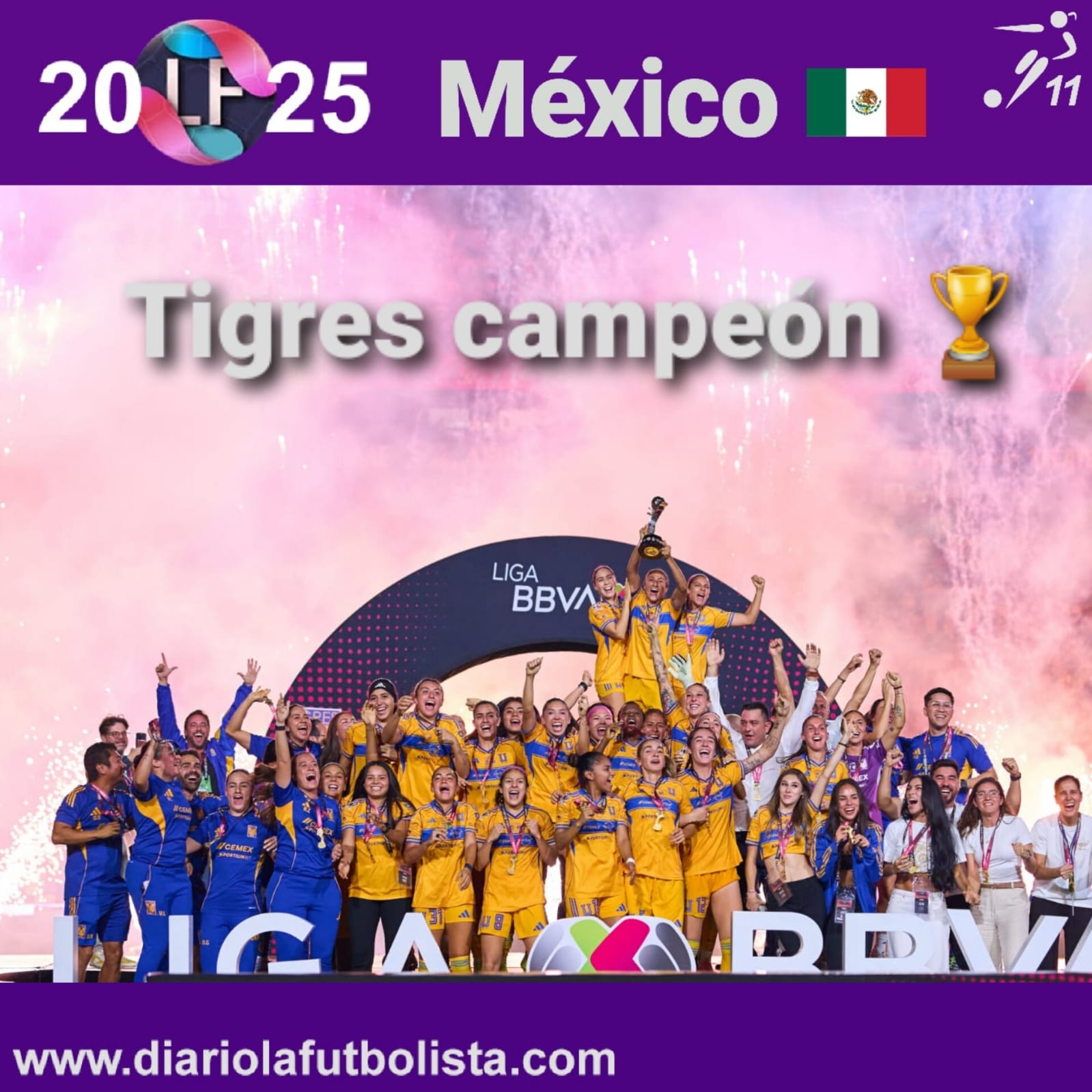 México: Tigres rugió campeón – DIARIO LA FUTBOLISTA —— 15 años